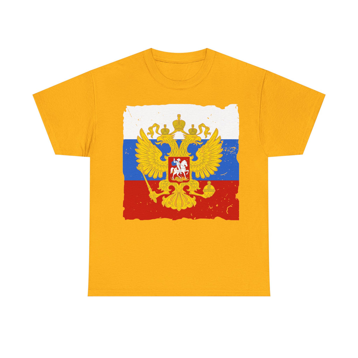 Rusia Rusia Moscú águila bandera escudo regalo deporte aficionado moda - Camiseta unisex