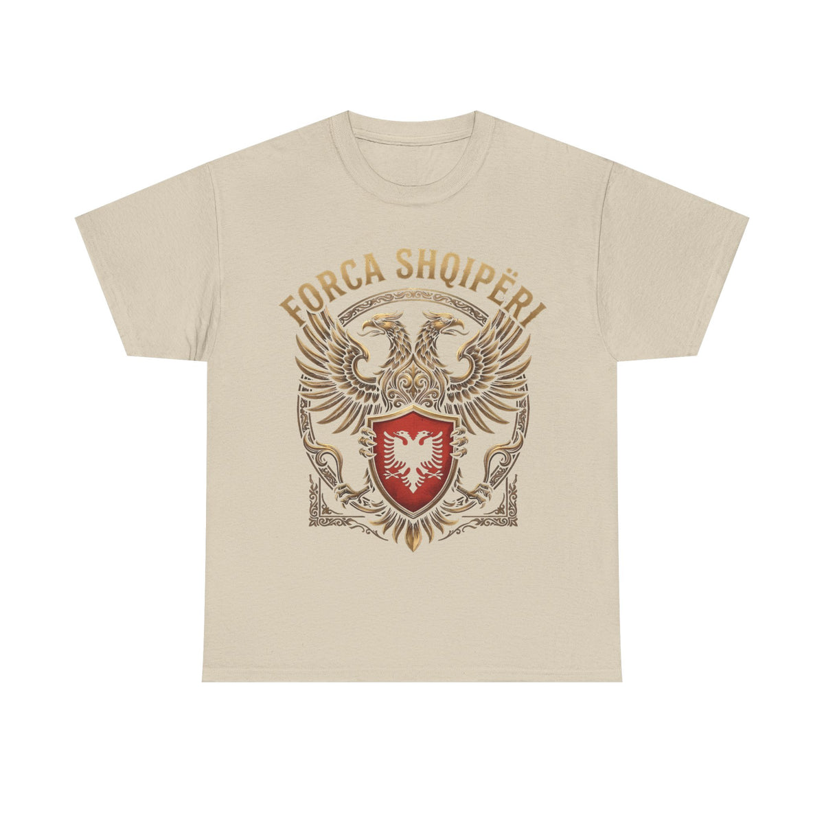 Forca Shqipäria Albania Noble Águila bicéfala Escudo Idea de regalo - Camiseta unisex