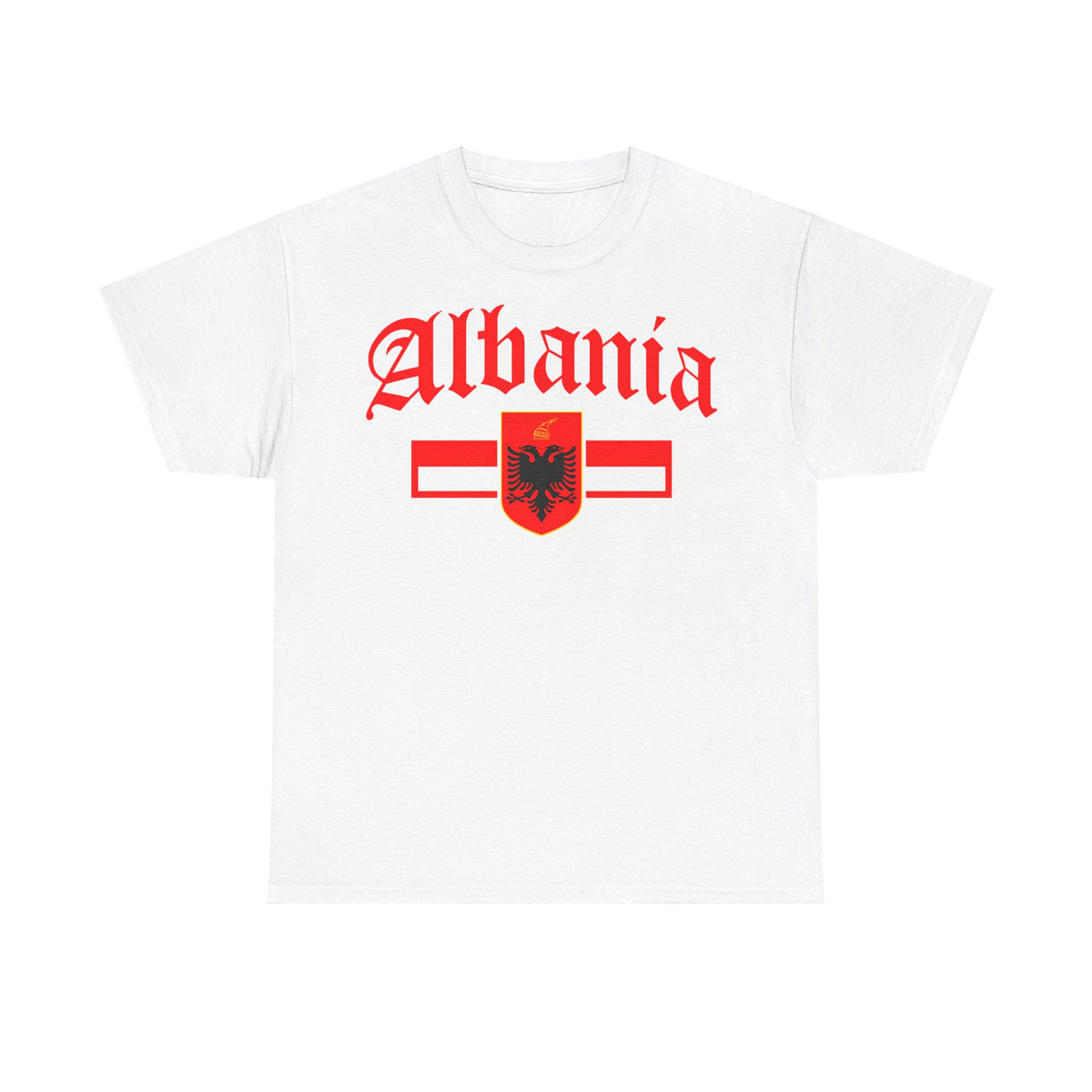 Albania Wappen Shqiptar Flagge Adler Fußball Fan Sport Unisex T Shirt