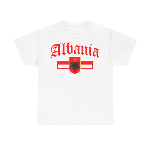 Camiseta unisex de Albania, escudo albanés, bandera, águila, fútbol, aficionado, deporte