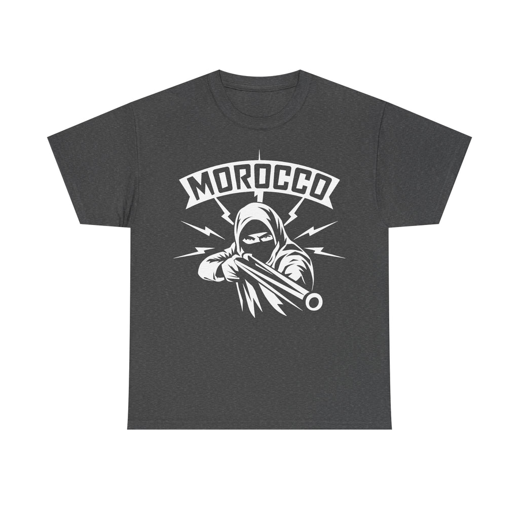 Marokko Hooligan Wappen Morocco Flagge Fußball Fan Sport FGeschenkidee - Unisex T-Shirt