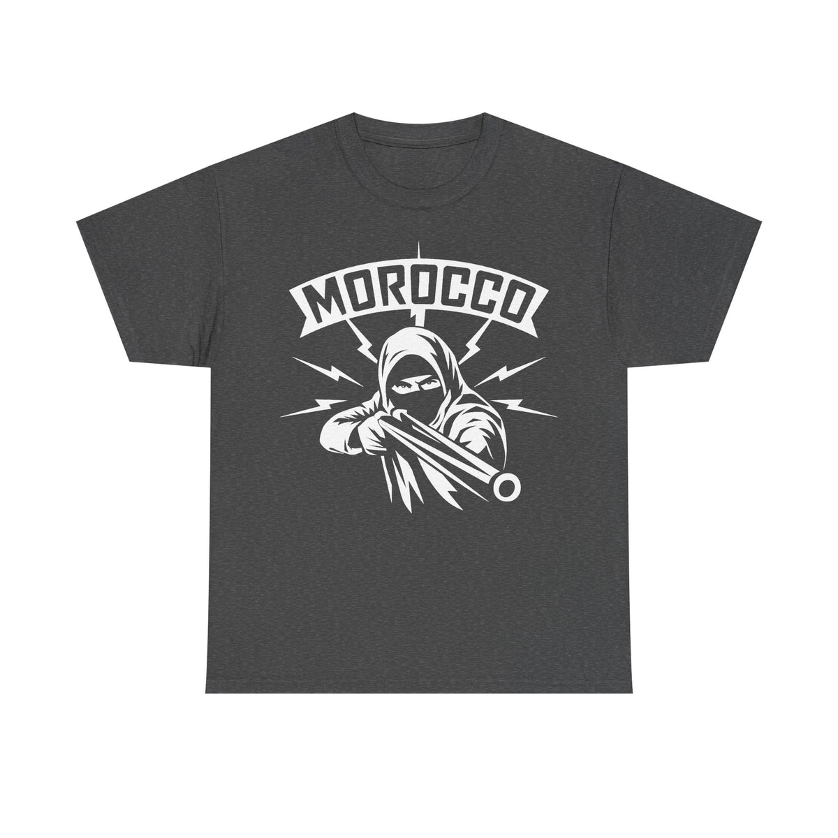 Marokko Hooligan Wappen Morocco Flagge Fußball Fan Sport FGeschenkidee - Unisex T-Shirt