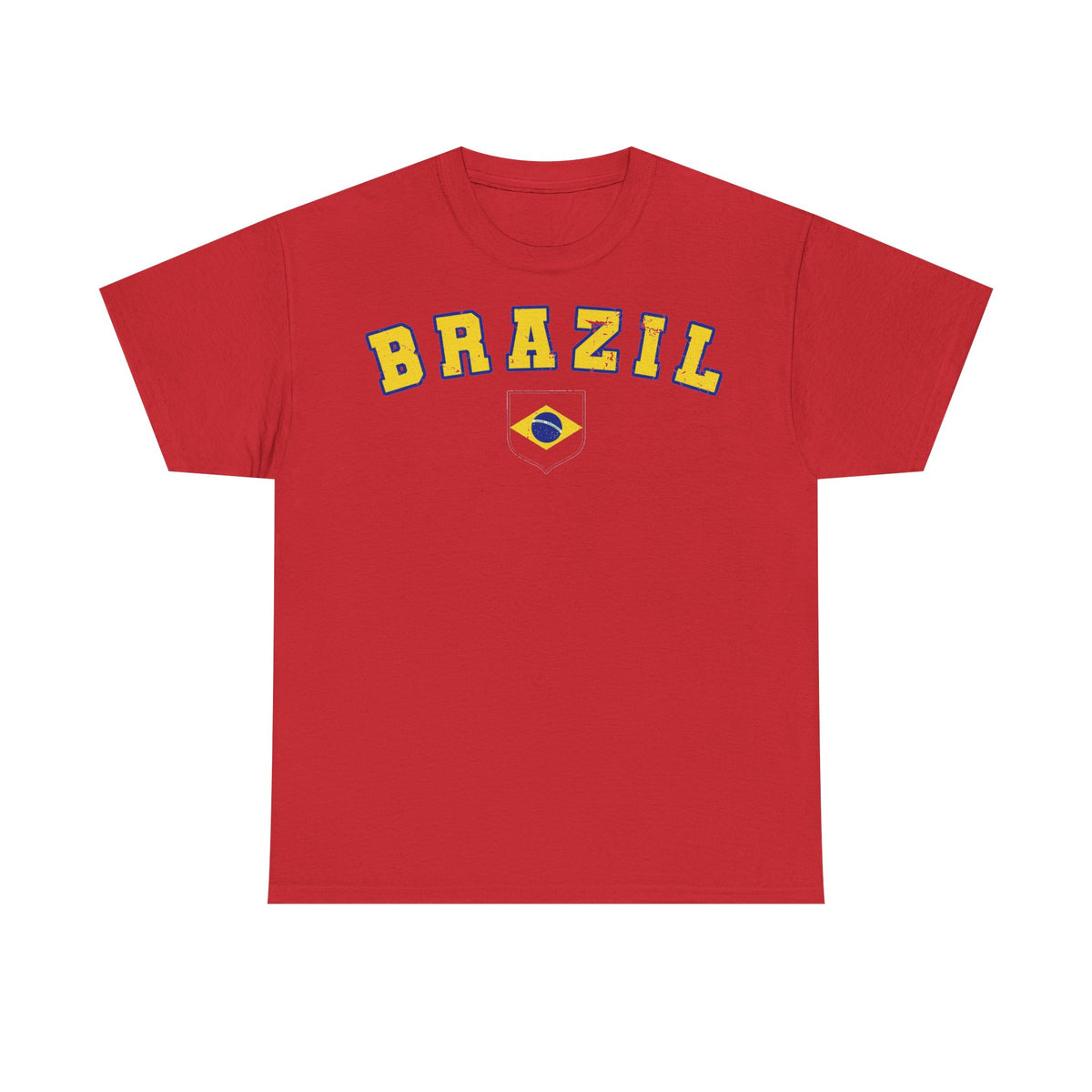 Brazil Brasilien Wappen Flagge Sport Fan Fußball Geschenkidee - Unisex T-Shirt