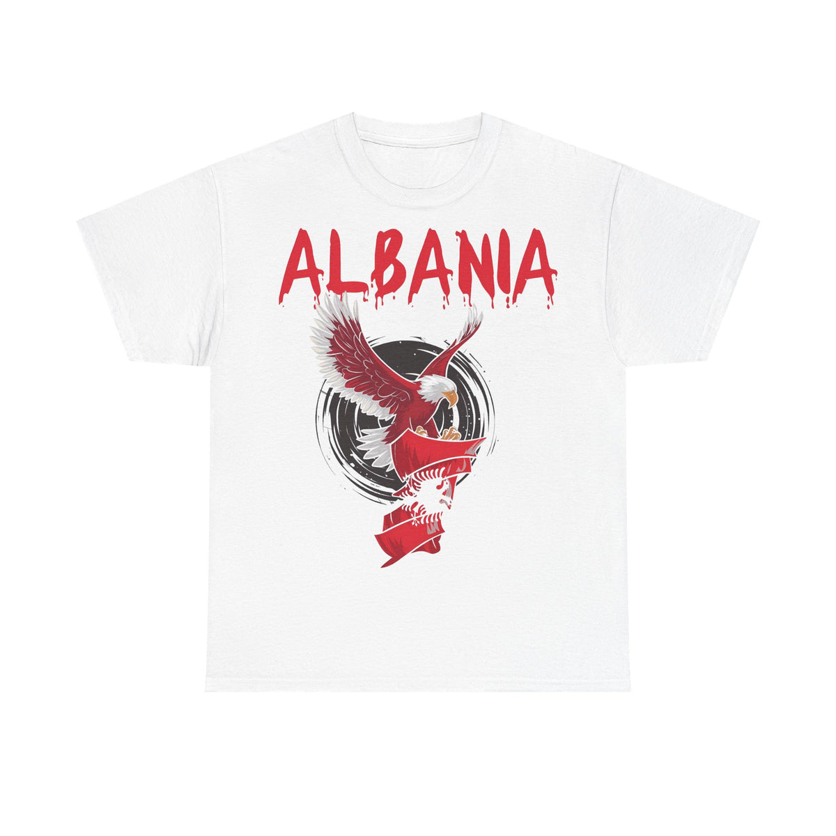 Albania Arte Águila Bandera Escudo Orgullo Aficionado del fútbol Idea de regalo - Camiseta unisex