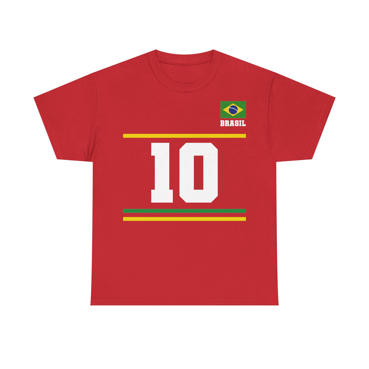 Brazil Brasilien Wappen Flagge Sport Fan Fußball Geschenkidee - Unisex T-Shirt
