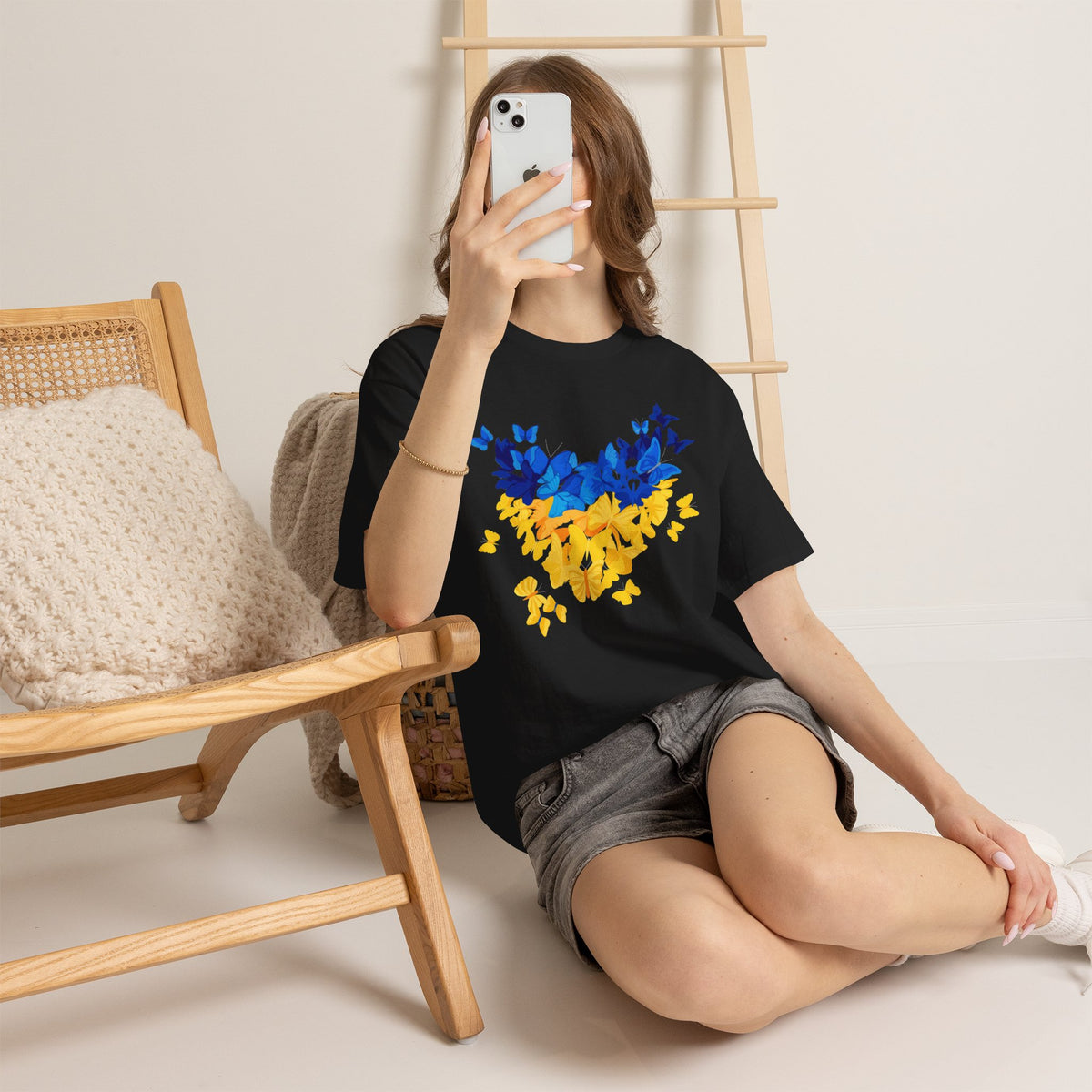 Ukraine Flagge Wappen Geschenkidee Sport Fan Fashion Vintage - Unisex T-Shirt