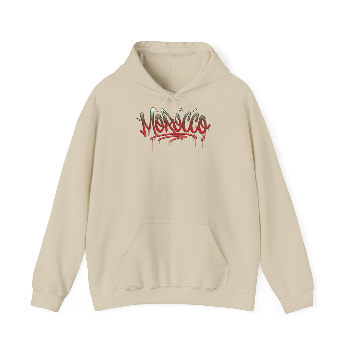Stemma del Marocco Bandiera del Marocco Orgoglio Tifoso di calcio Sport Idea regalo - Felpa con cappuccio unisex