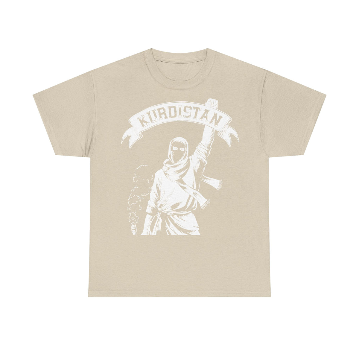 Camiseta unisex con escudo, bandera y regalo para los aficionados del Kurdistán: Azadi, patria