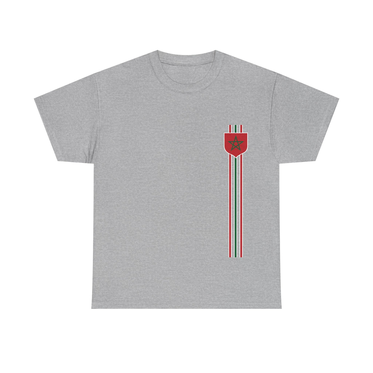 Marruecos Bandera Escudo Noble Orgullo Fútbol Fan Deporte - Camiseta unisex