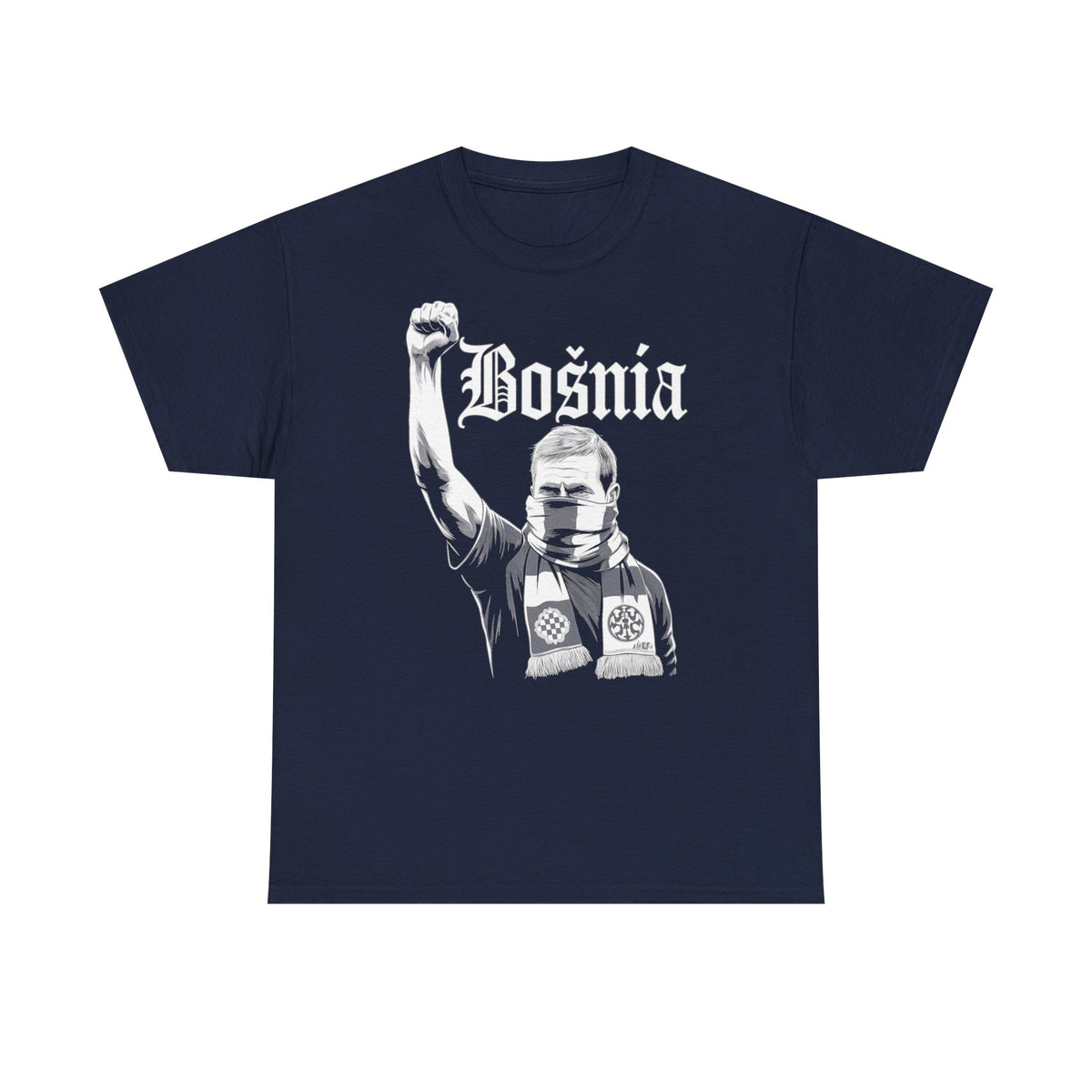 Bosnia escudo bandera orgullo patria aficionado al fútbol idea de regalo - Camiseta unisex