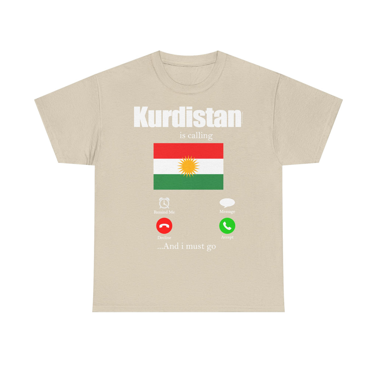 Kurdistán Azadi Escudo Bandera Patria Newroz Regalo - Camiseta unisex