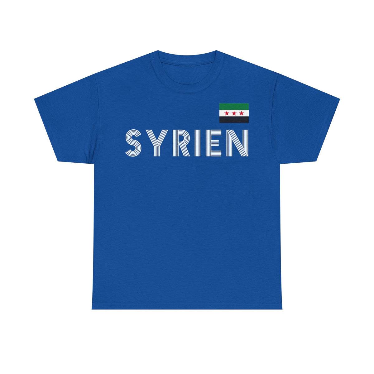 Syria Syrien Wappen Flagge Heimat Sport Fan Geschenkidee - Unisex T-Shirt