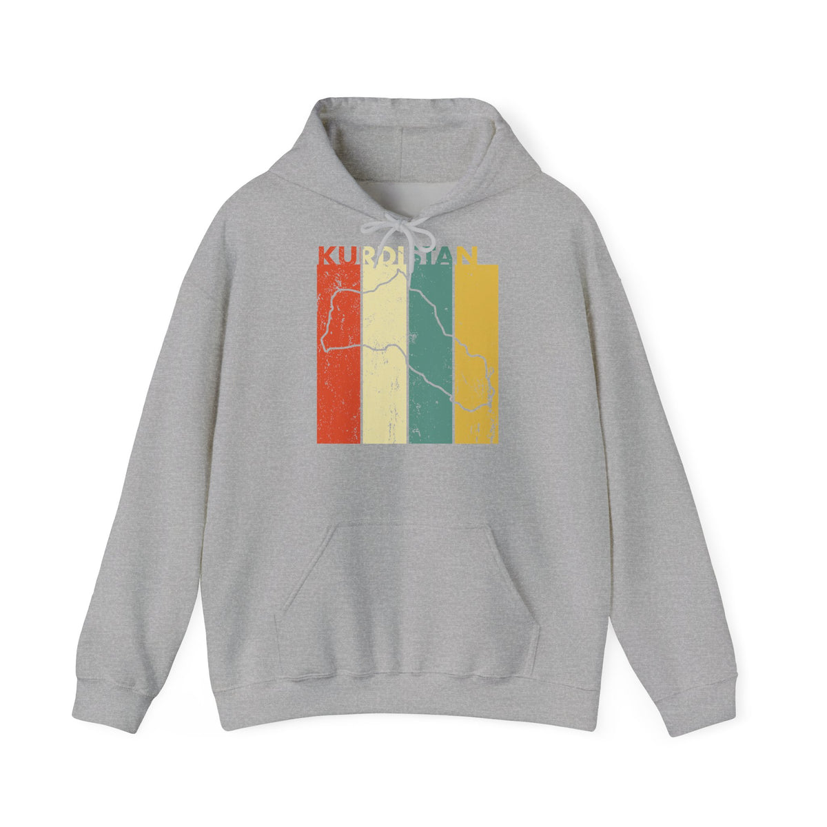 Kurdistan patria orgoglio stemma bandiera sport calcio regalo per tifosi - felpa con cappuccio unisex