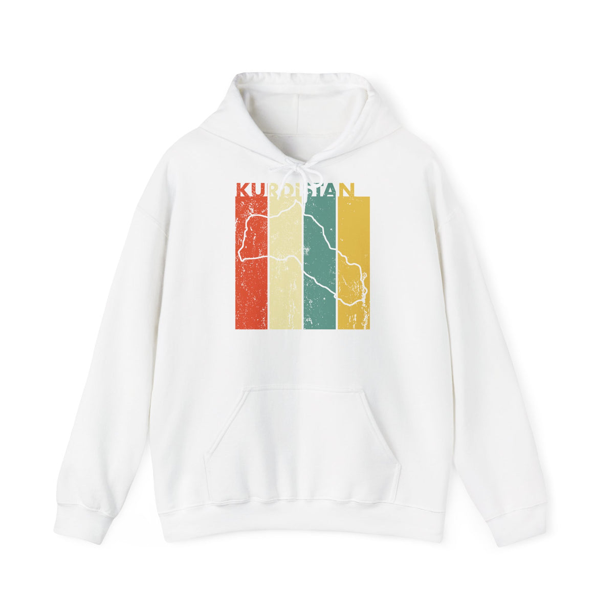 Kurdistan patria orgoglio stemma bandiera sport calcio regalo per tifosi - felpa con cappuccio unisex