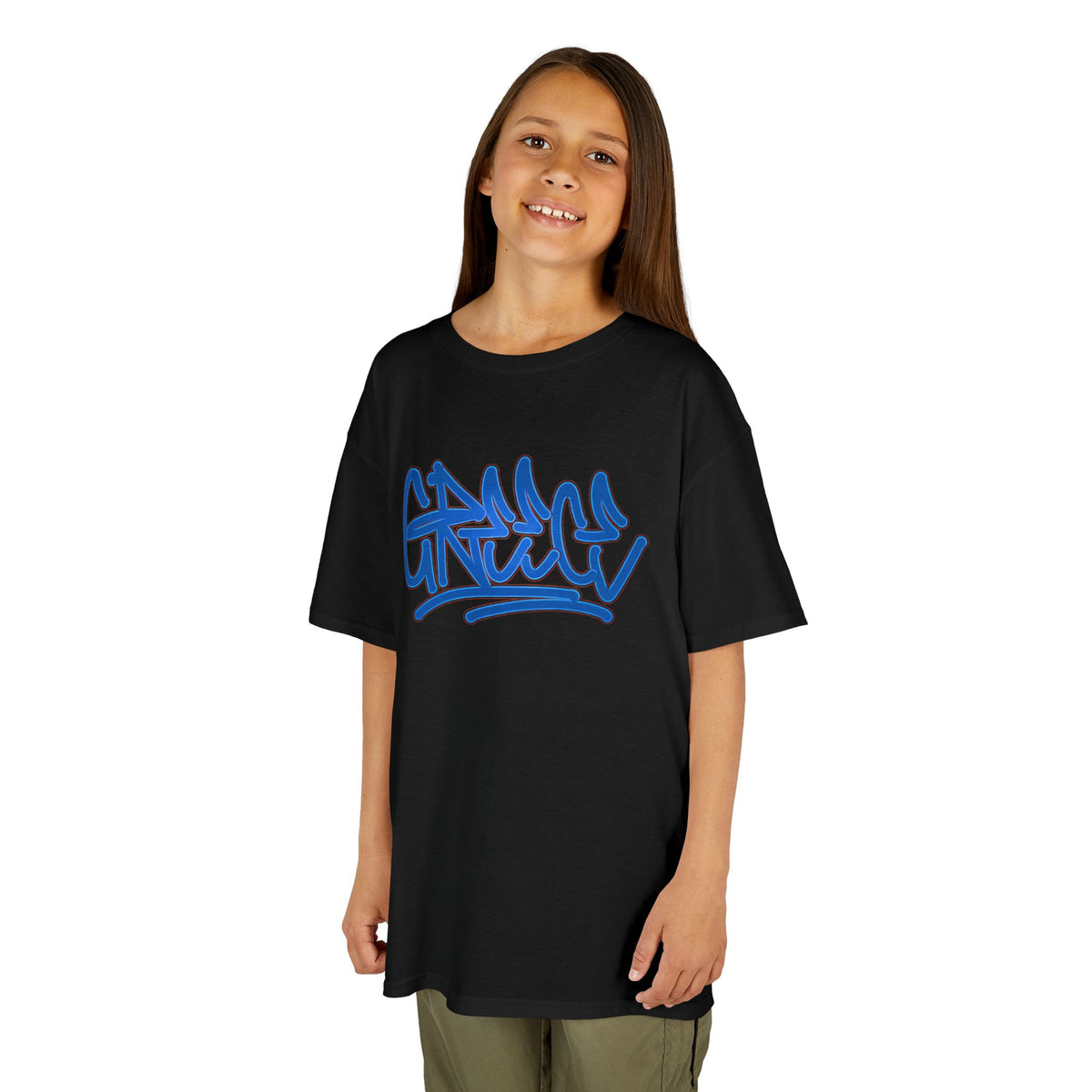 Greece Griechenland Flagge Wappen Heimat Fußball Sport Fan Geschenkidee - Für Kinder & Jugendliche Unisex T-Shirt