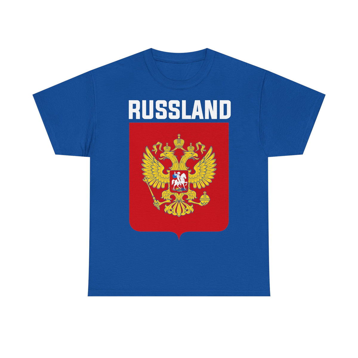 Rusia Rusia Moscú águila bandera escudo regalo deporte aficionado moda - Camiseta unisex
