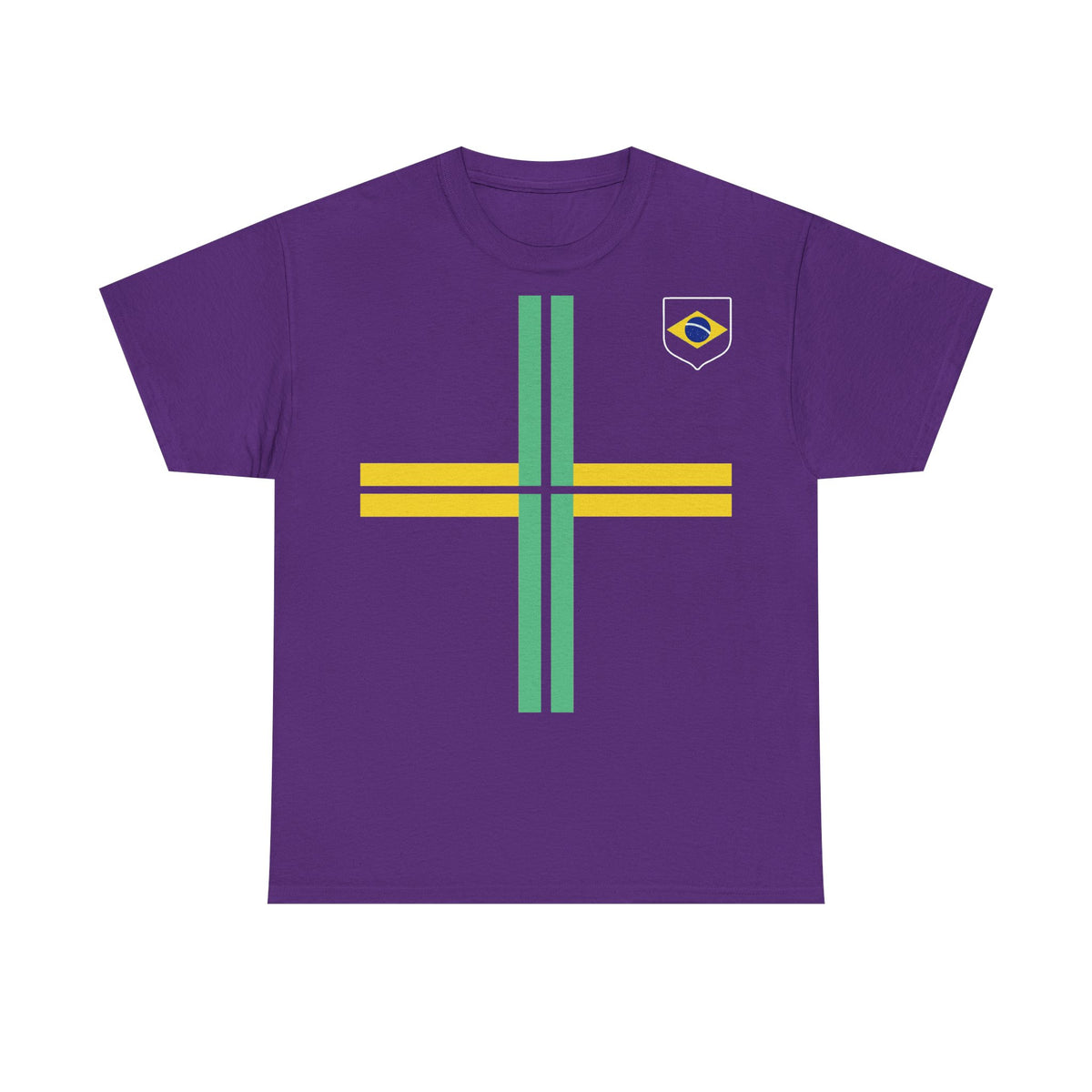 Brazil Brasilien Wappen Flagge Sport Fan Fußball Geschenkidee - Unisex T-Shirt