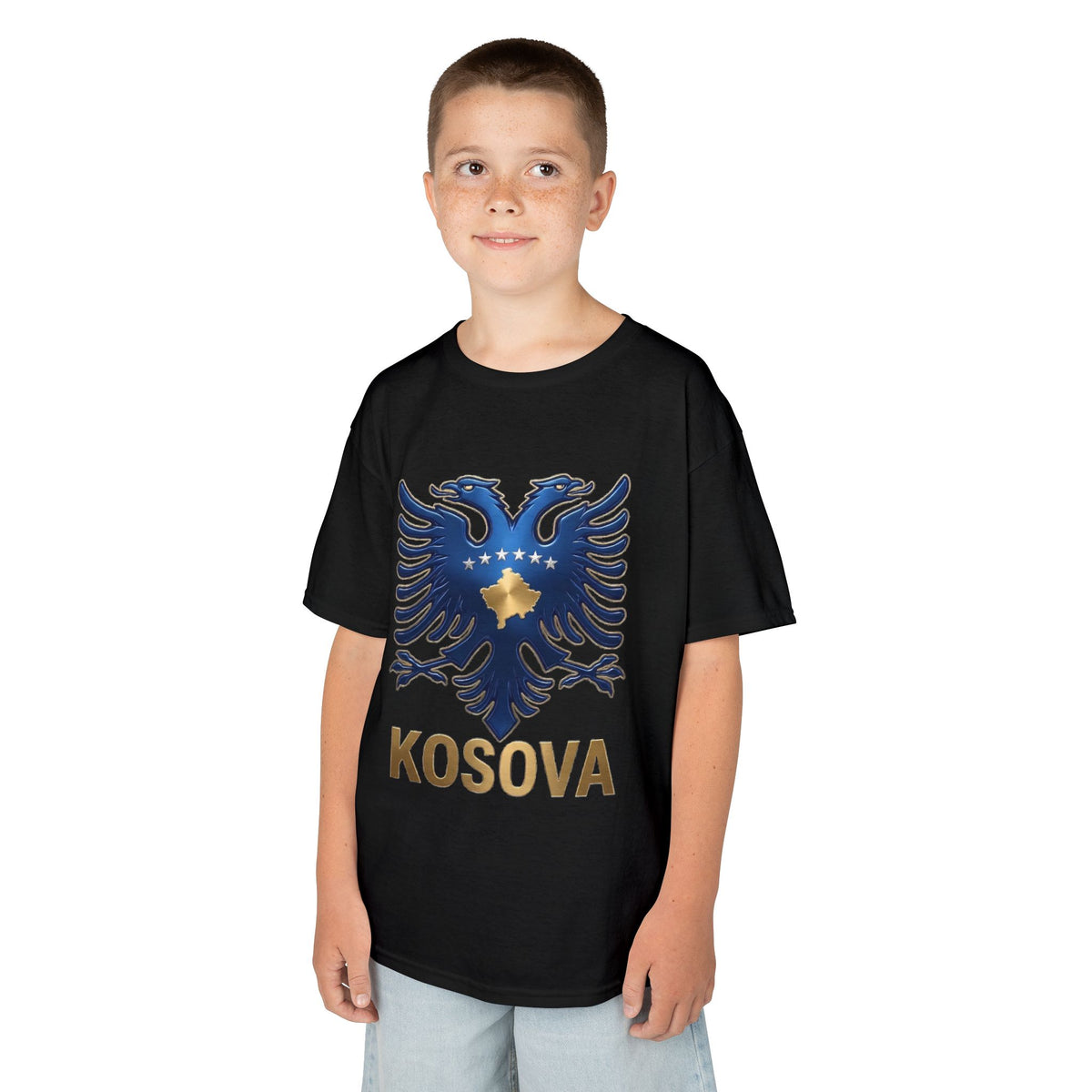 Kosova Edel Doppeladler Wappen - Unisex Kinder & Jugendliche T-Shirt