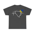 Bosnia Wappen Flagge Stolz Heimat Fußball fan Geschenkidee - Unisex T-Shirt