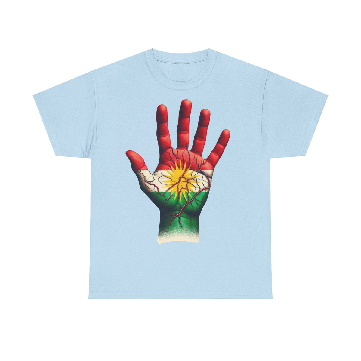Kurdisches DNA im Blut Stolz Flagge - Unisex T-Shirt