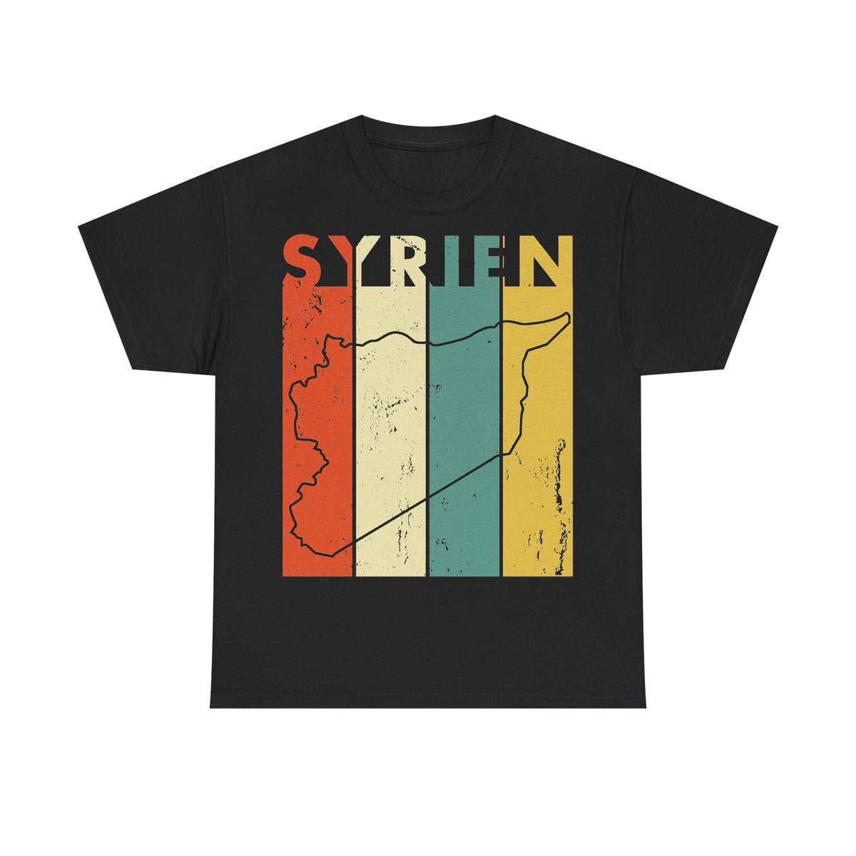 Syria Syrien Wappen Flagge Heimat Sport Fan Geschenkidee - Unisex T-Shirt
