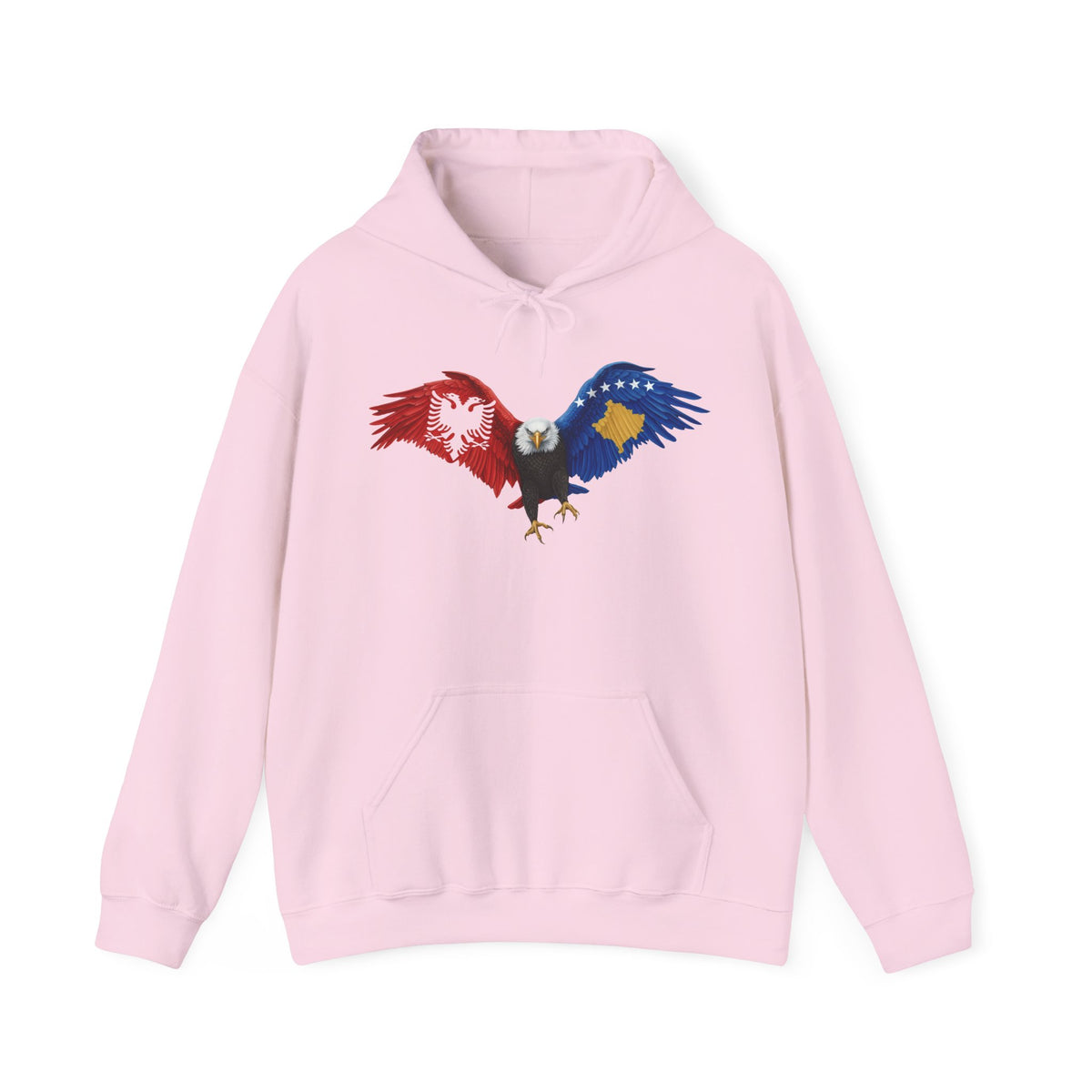 Albania Kosovo Adler Flagge Geschenkidee - Unisex Hoodie