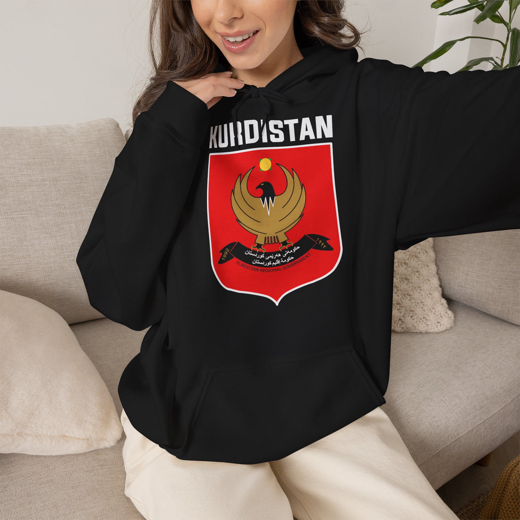 Kurdistan Heimat Stolz Wappen Flagge Sport Fußball Fan Geschenk - Unisex Hoodie