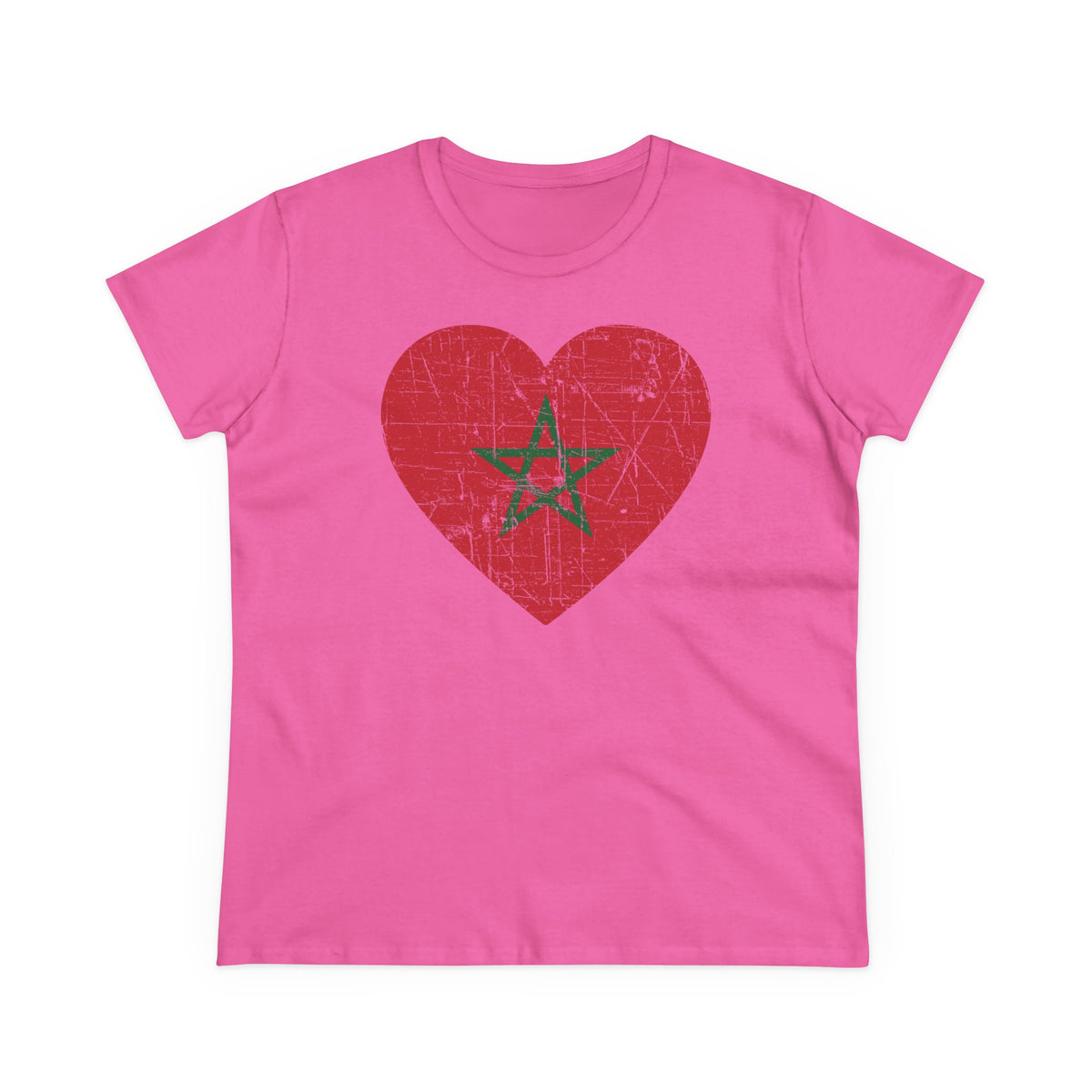 Escudo de Marruecos, bandera de Marruecos, orgullo, aficionada al fútbol y al deporte, idea de regalo - Camiseta para mujer