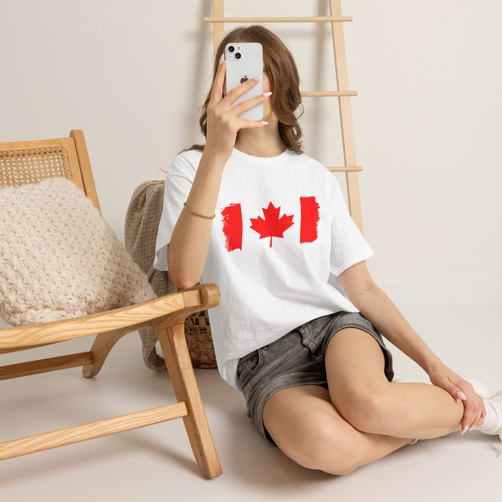 Canada Kanada Wappen Flagge Fan Sport Fußball Geschenkidee - Unisey T-Shirt
