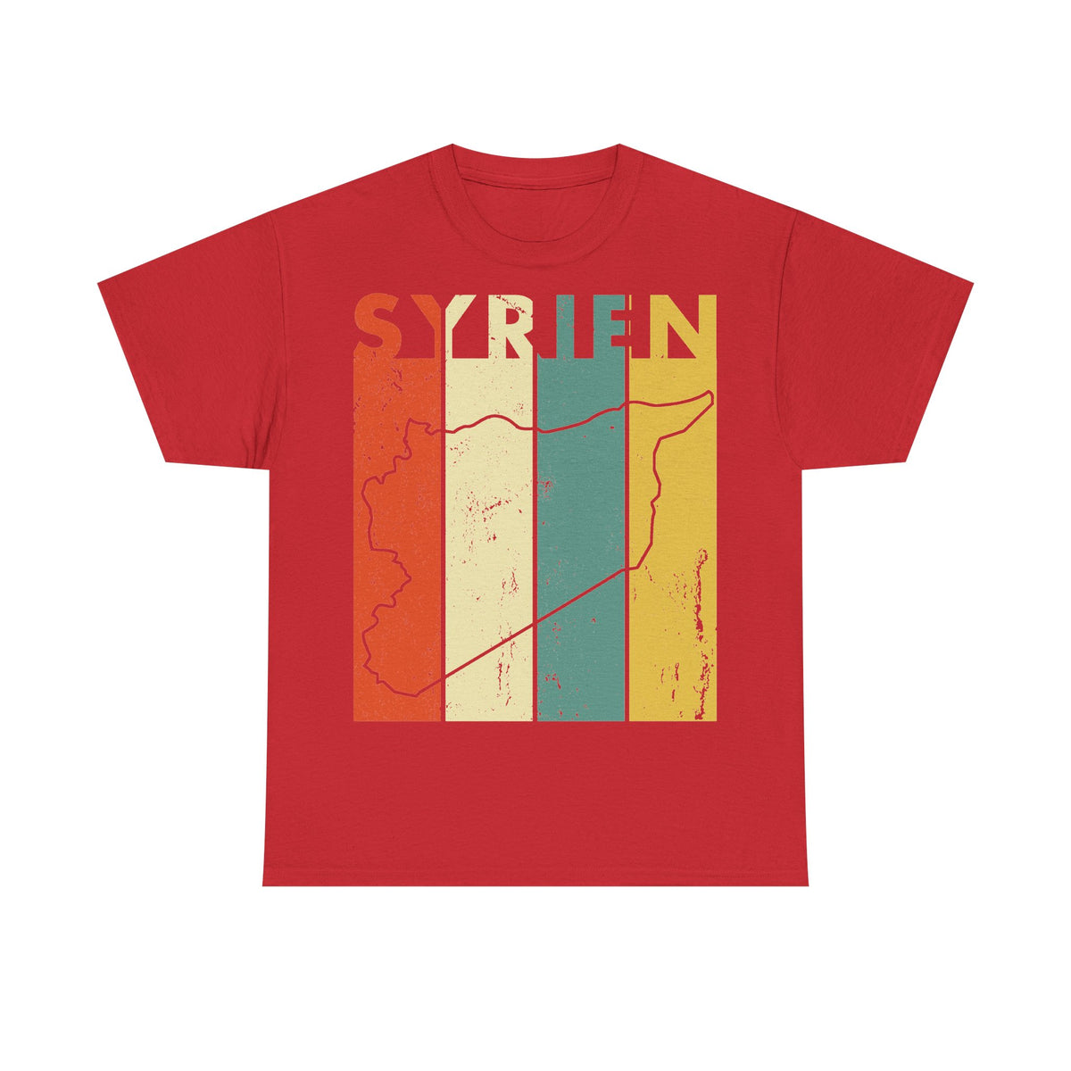 Syria Syrien Wappen Flagge Heimat Sport Fan Geschenkidee - Unisex T-Shirt