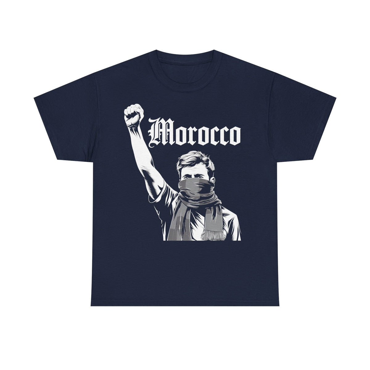 Escudo de hooligan de Marruecos Bandera de Marruecos Fútbol Aficionado Deporte Idea de regalo - Camiseta unisex