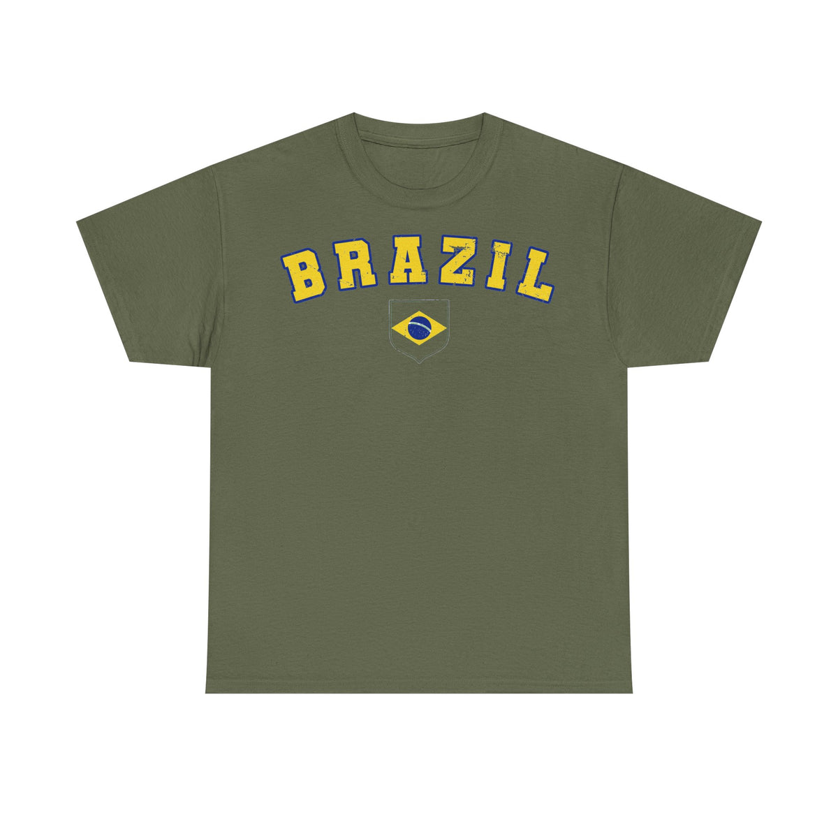 Brazil Brasilien Wappen Flagge Sport Fan Fußball Geschenkidee - Unisex T-Shirt