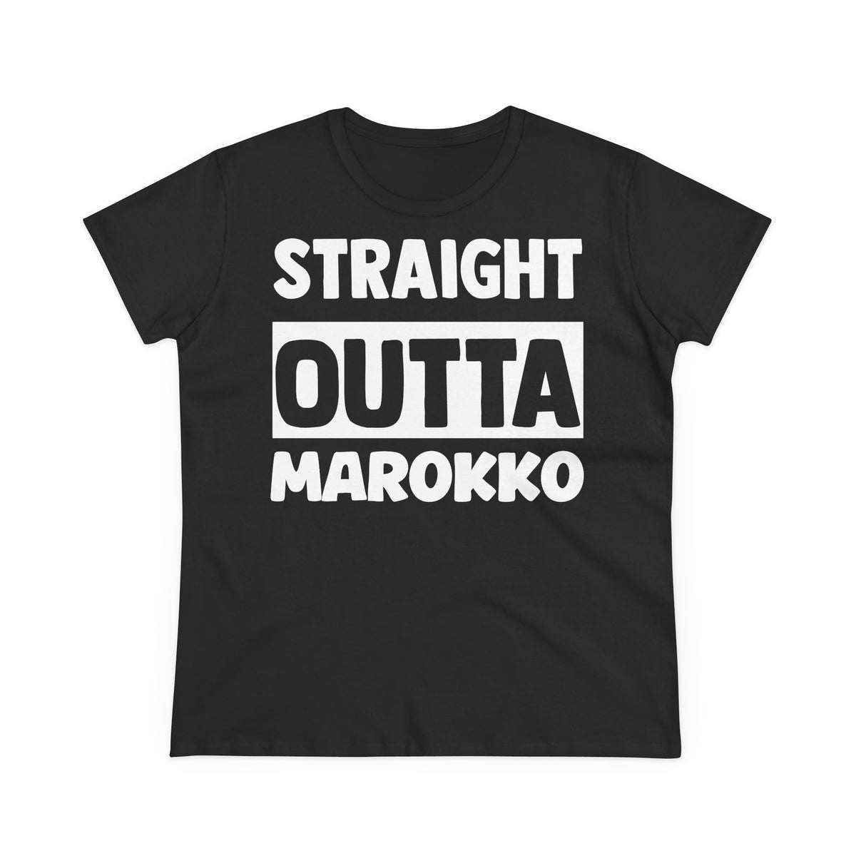 Escudo de Marruecos, bandera de Marruecos, orgullo, aficionada al fútbol y al deporte, idea de regalo - Camiseta para mujer