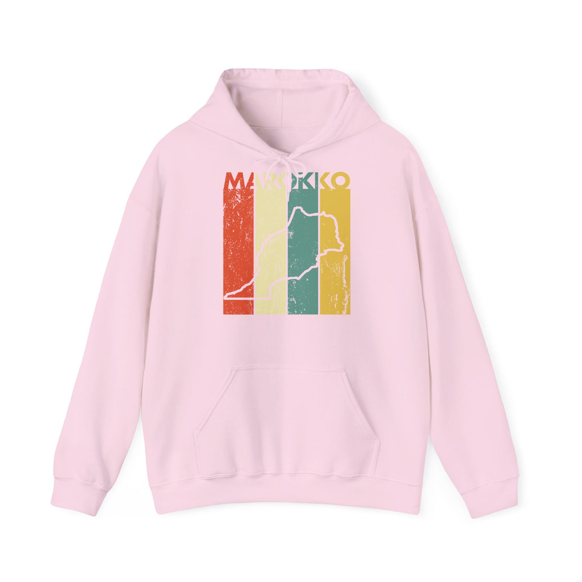 Stemma del Marocco Bandiera del Marocco Orgoglio Tifoso di calcio Sport Idea regalo - Felpa con cappuccio unisex