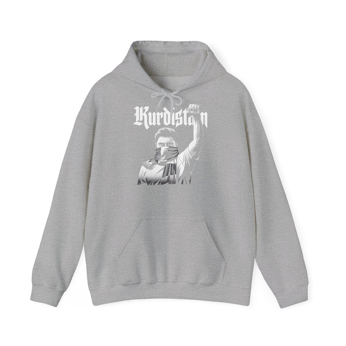 Kurdistan hooligan patria orgoglio stemma bandiera sport calcio tifoso regalo - Felpa con cappuccio unisex