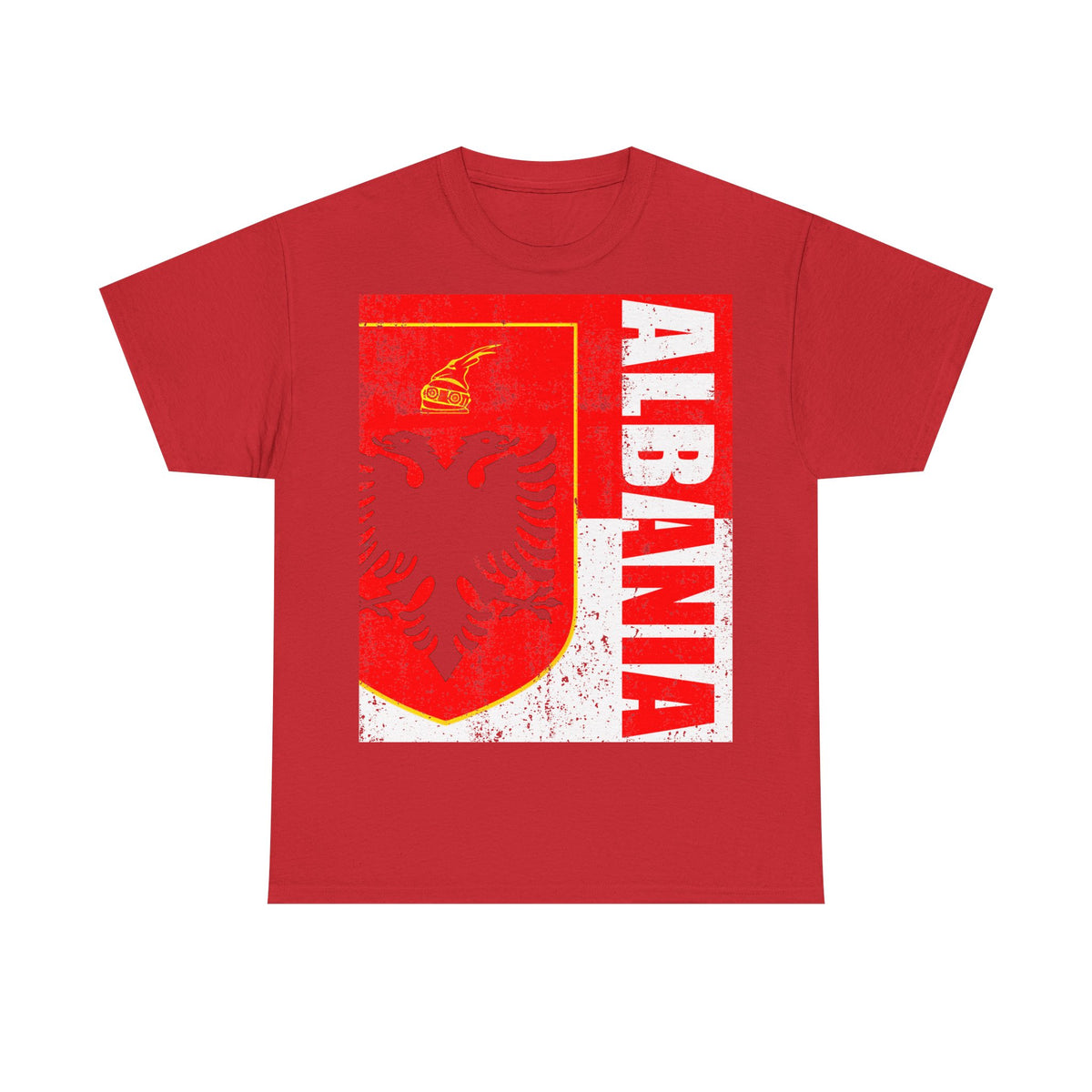 Camiseta unisex de Albania, escudo albanés, bandera, águila, fútbol, aficionado, deporte
