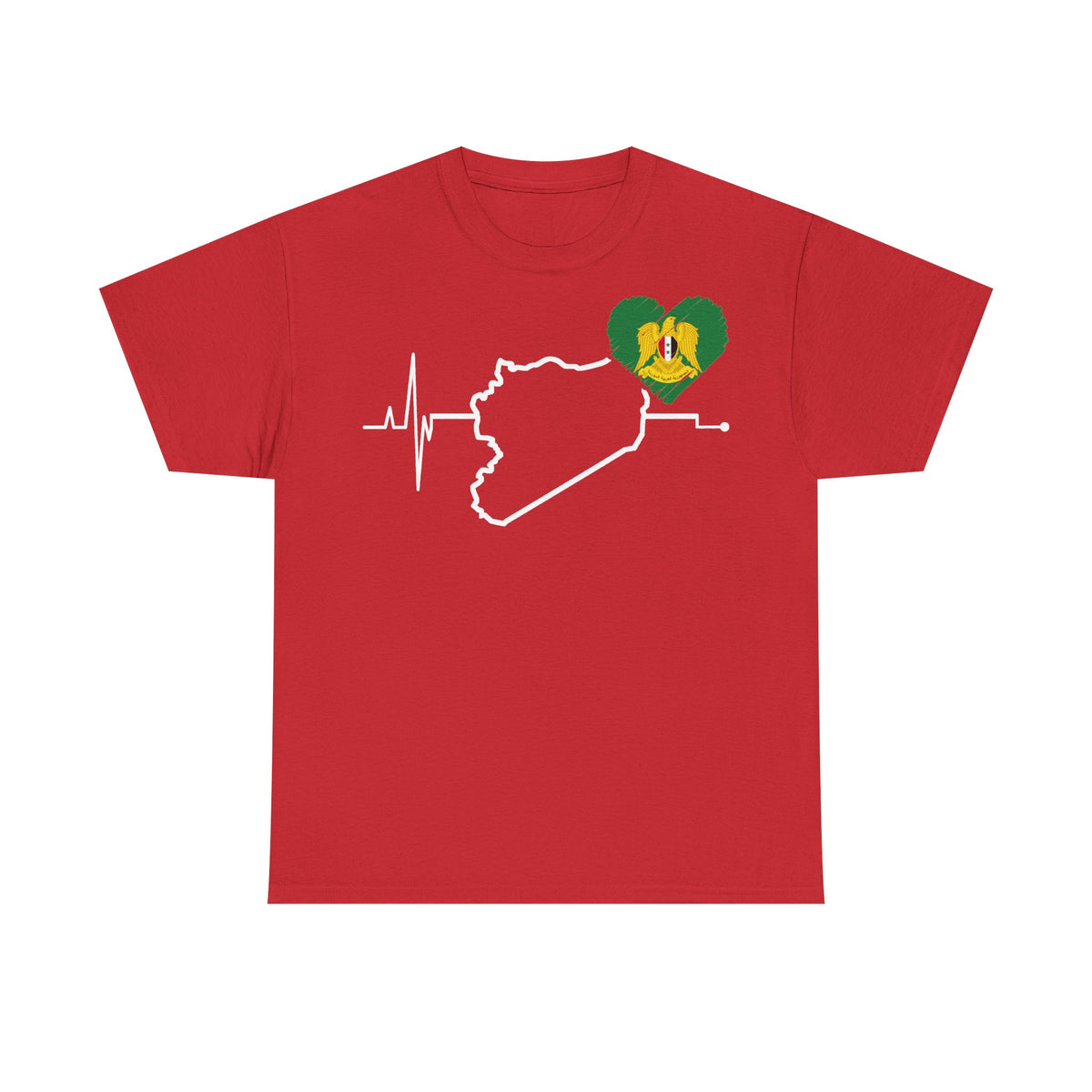 Syria Syrien Wappen Flagge Heimat Sport Fan Geschenkidee - Unisex T-Shirt