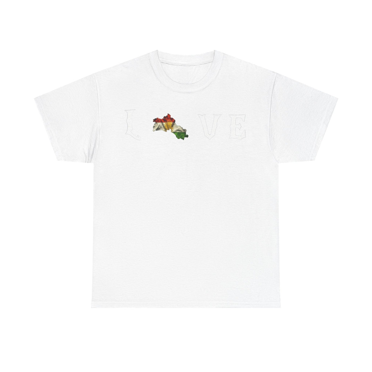 Kurdistan LOVE Flagge Azadi Newroz - Unisex T-shirt