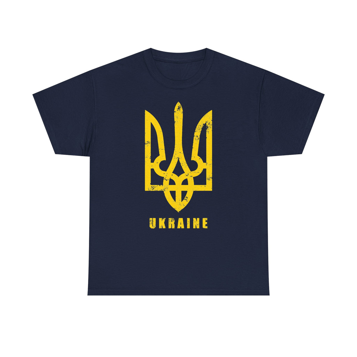 Bandiera e stemma dell'Ucraina Idea regalo Sport Tifoso Moda Vintage - T-shirt unisex