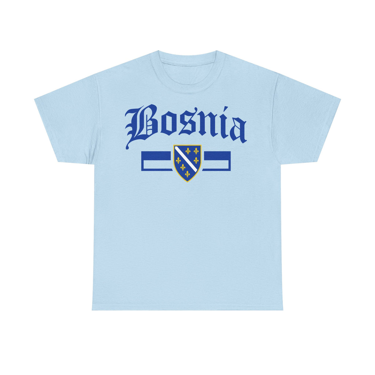 Bosnia escudo bandera orgullo patria aficionado al fútbol idea de regalo - Camiseta unisex