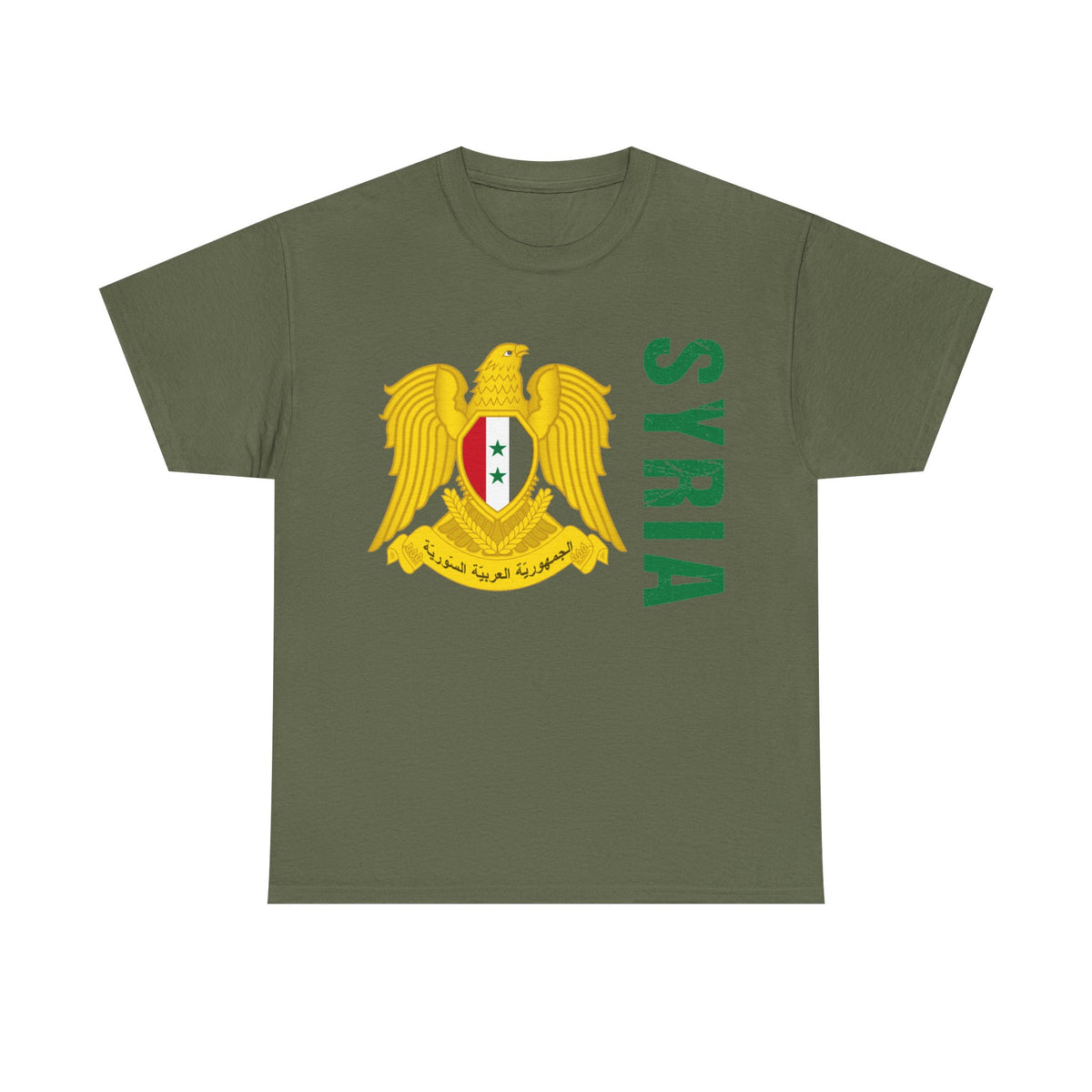 Syria Syrien Wappen Flagge Heimat Sport Fan Geschenkidee - Unisex T-Shirt