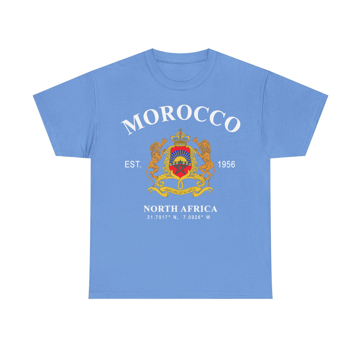 Morocco Maroc Wappen Flagge Heimat - Unisex T-Shirt
