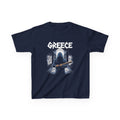 Greece Griechenland Hooligan Flagge Wappen Heimat Fußball Sport Fan Geschenkidee - Für Kinder & Jugendliche Unisex T-Shirt