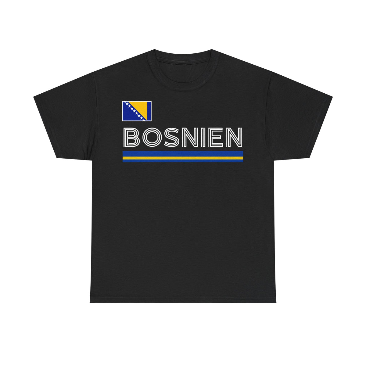 Bosnia Wappen Flagge Stolz Heimat Fußball fan Geschenkidee - Unisex T-Shirt