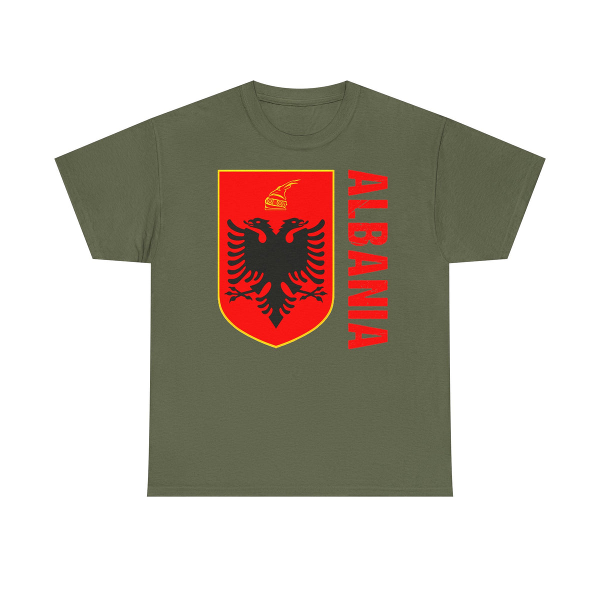 Albania Wappen Shqiptar Flagge Adler Fußball Fan Sport Unisex T Shirt
