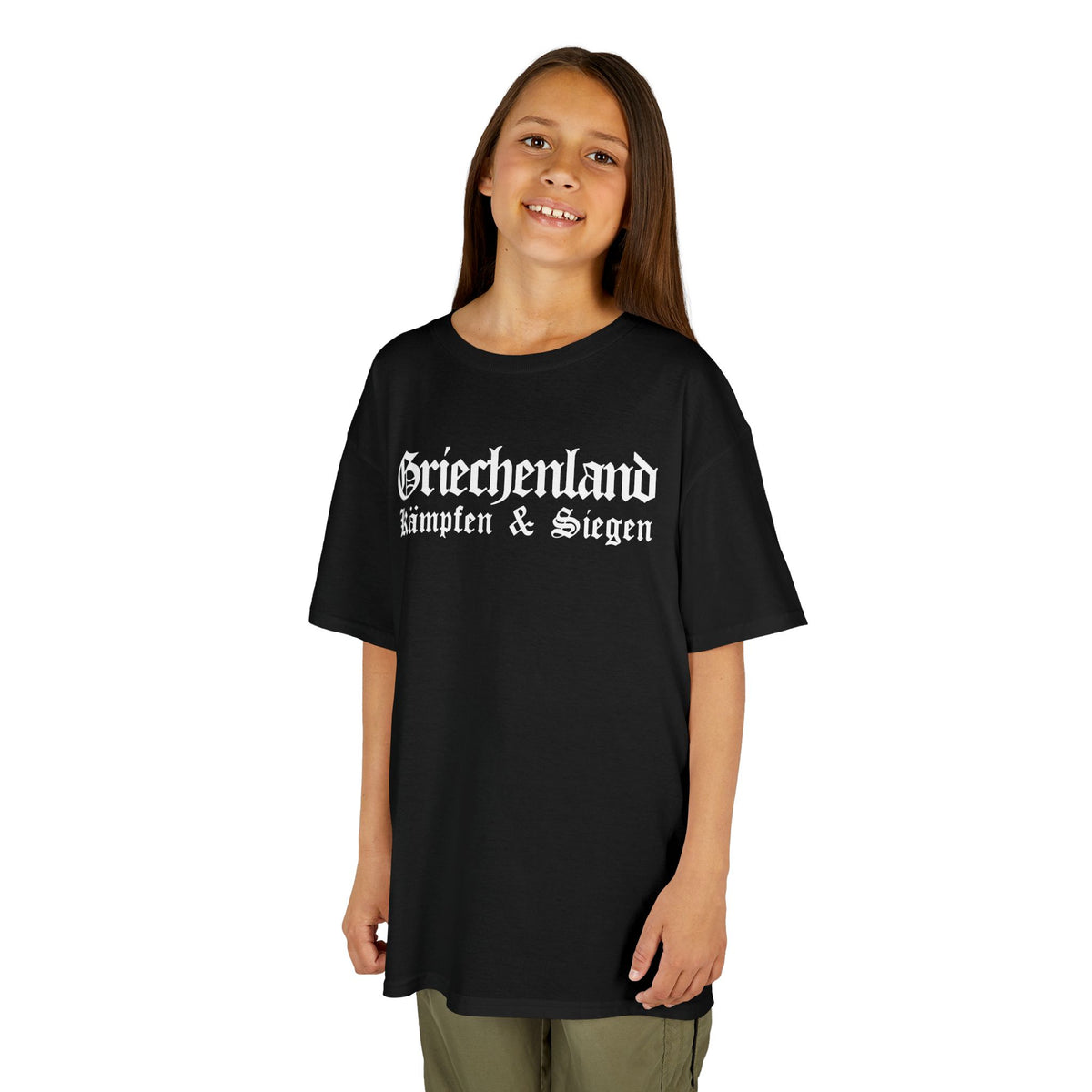Greece Griechenland Flagge Wappen Heimat Fußball Sport Fan Geschenkidee - Für Kinder & Jugendliche Unisex T-Shirt