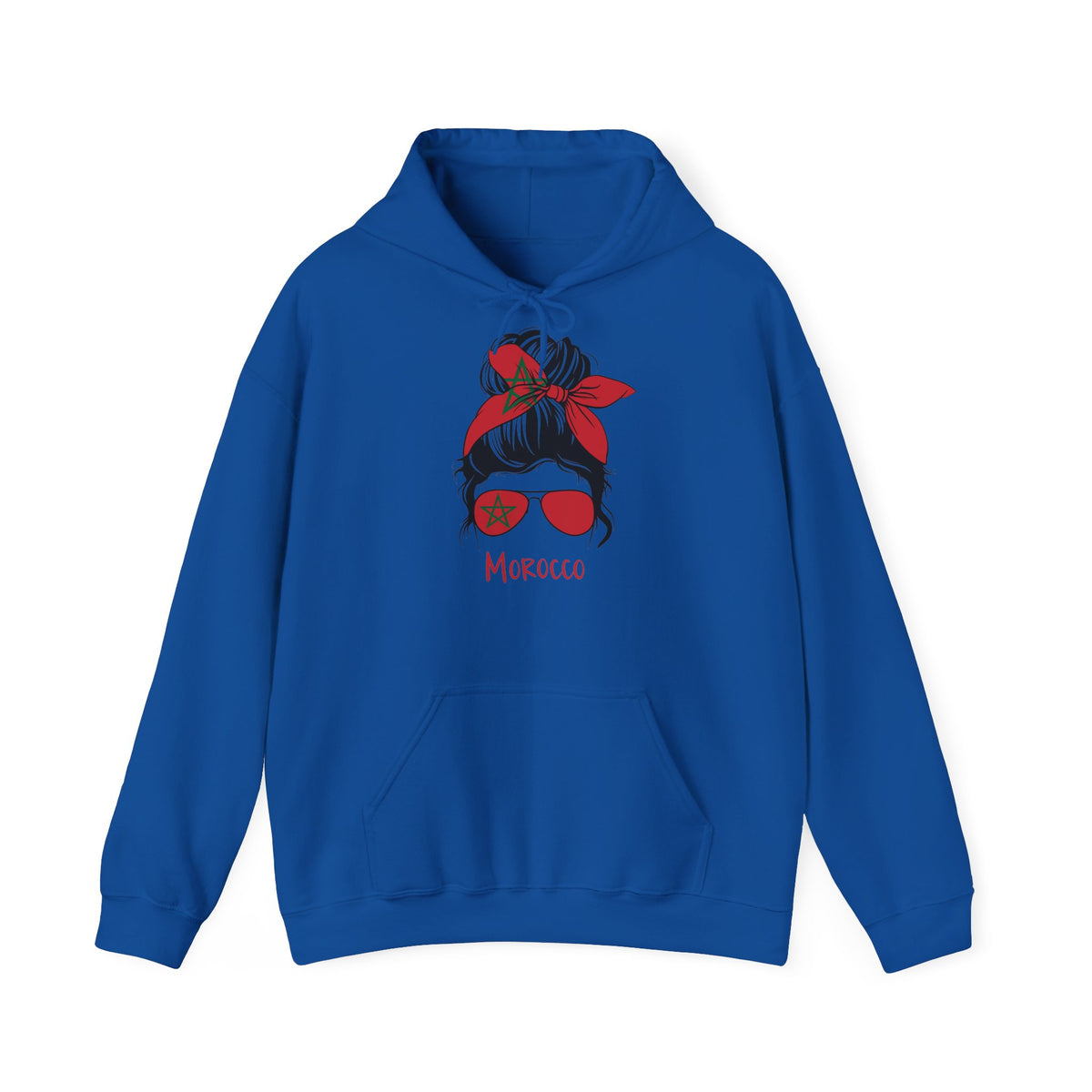 Stemma del Marocco Bandiera del Marocco Orgoglio Tifoso di calcio Sport Idea regalo - Felpa con cappuccio unisex
