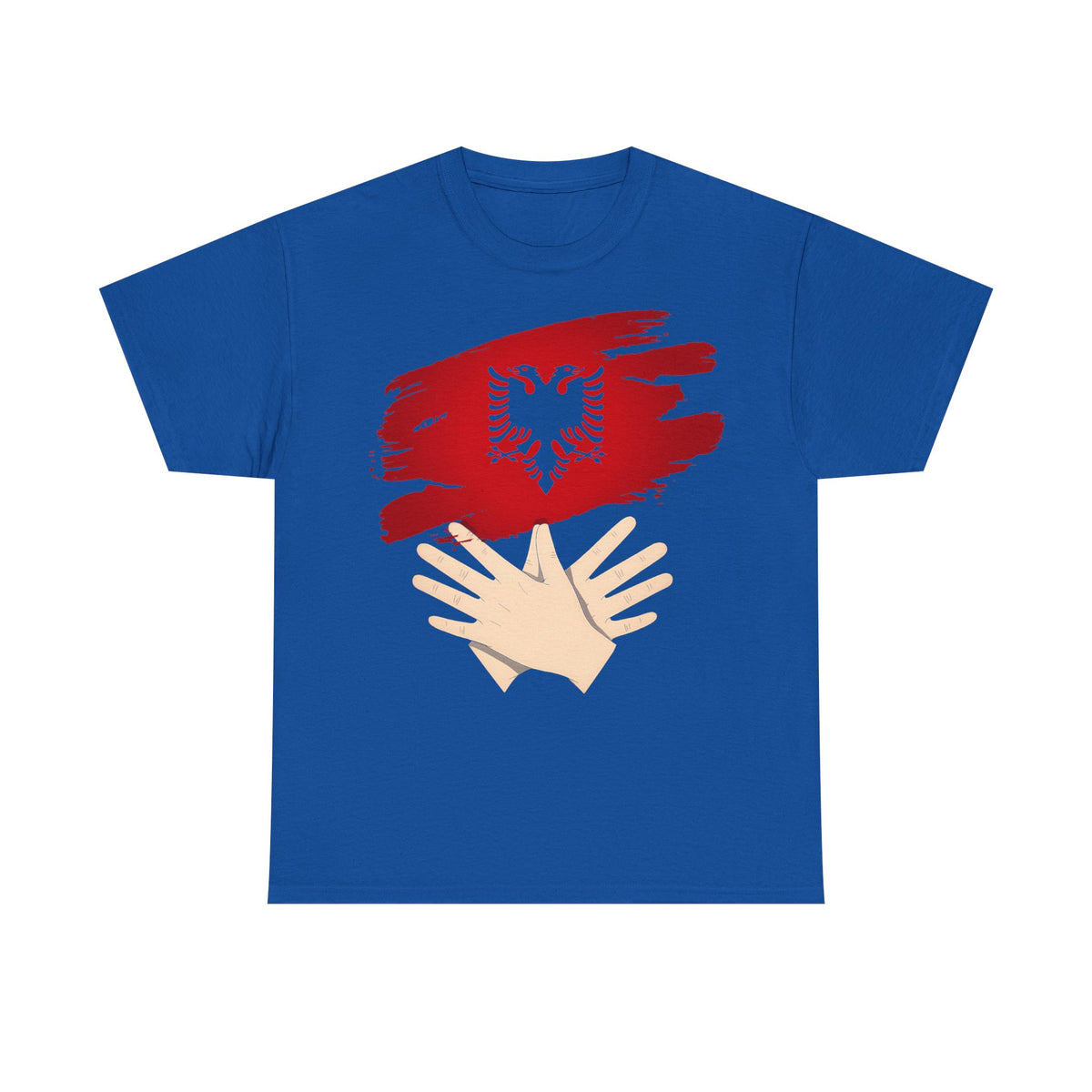 Albania Handmove Flagge Adler Geschenkidee - Unisex T-Shirt