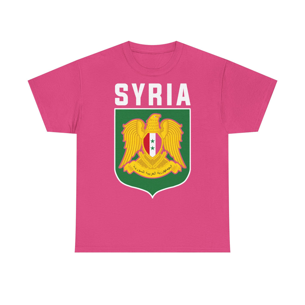 Syria Syrien Wappen Flagge Heimat Sport Fan Geschenkidee - Unisex T-Shirt