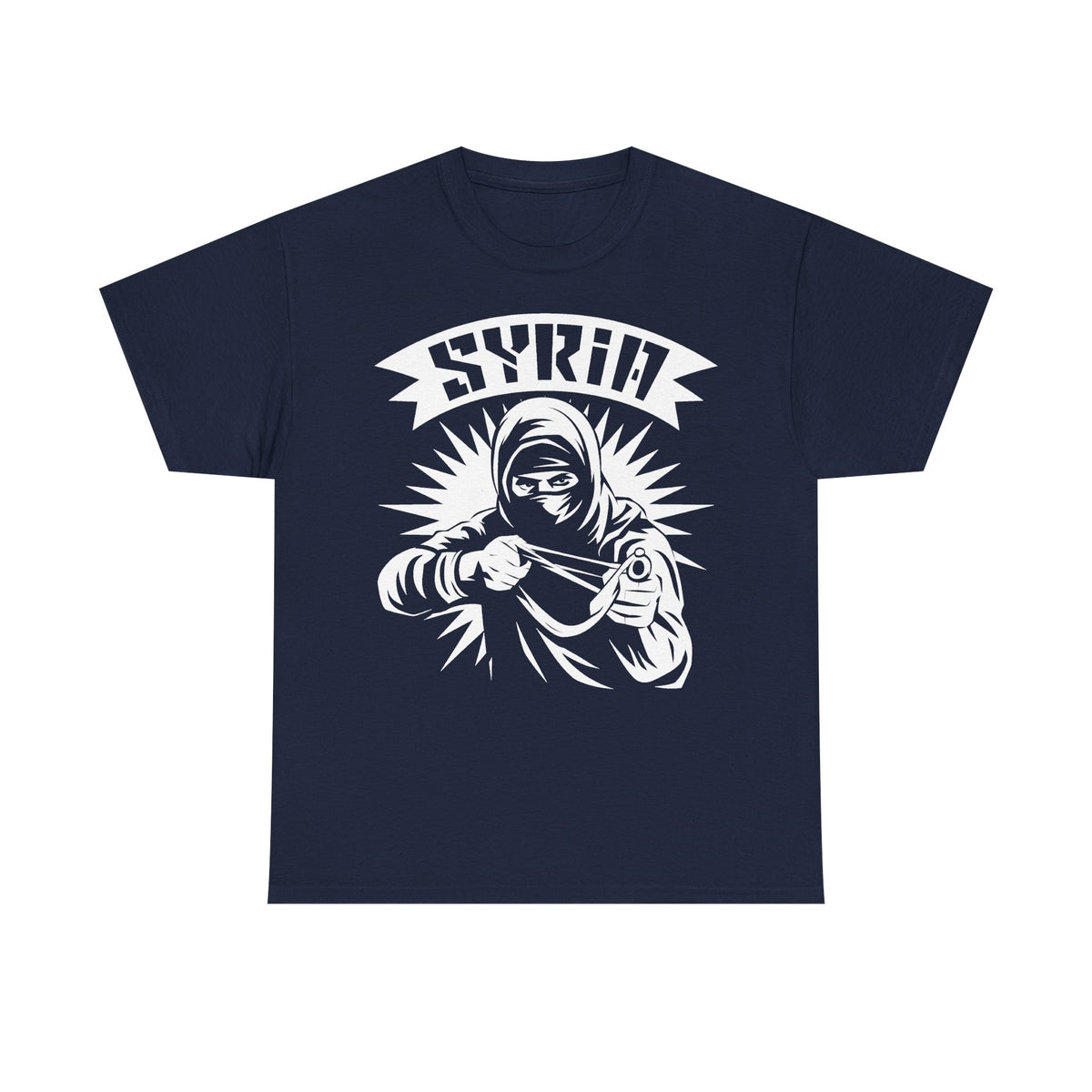 Syria Syrien Hooligan Wappen Flagge Heimat Sport Fußball Fan Geschenkidee - Unisex T-Shirt